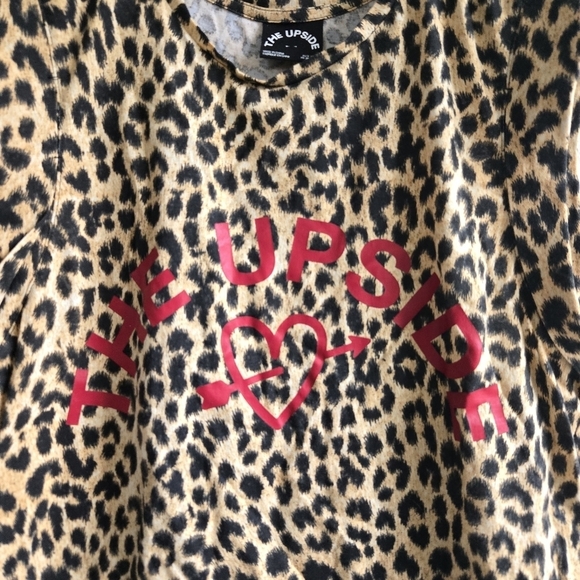 New The Upside Leo Love Leopard Sleeveless Muscle Tee Tank Top NWT Small - Picture 12 of 16
